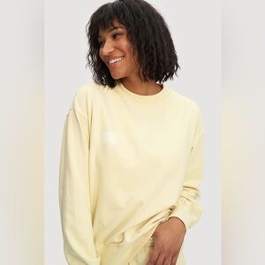 Soft yellow crewneck sweatshirt Noize Size S baby yellow